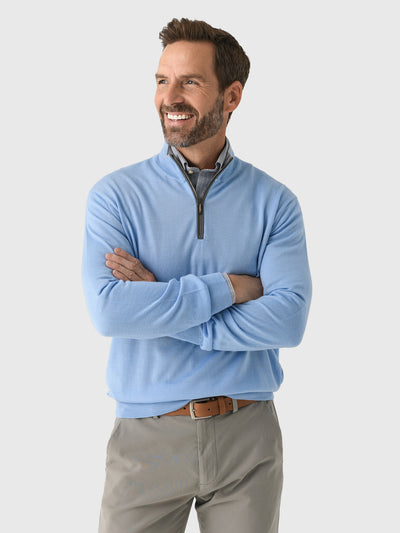 Greyson Men's Saratoga Quarter-Zip Sweater - Saint Bernard