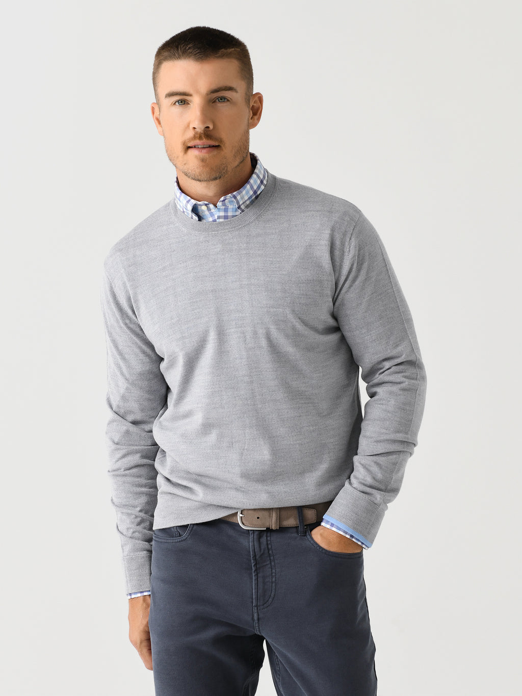 Greyson Men's Saratoga Crewneck Sweater - Saint Bernard