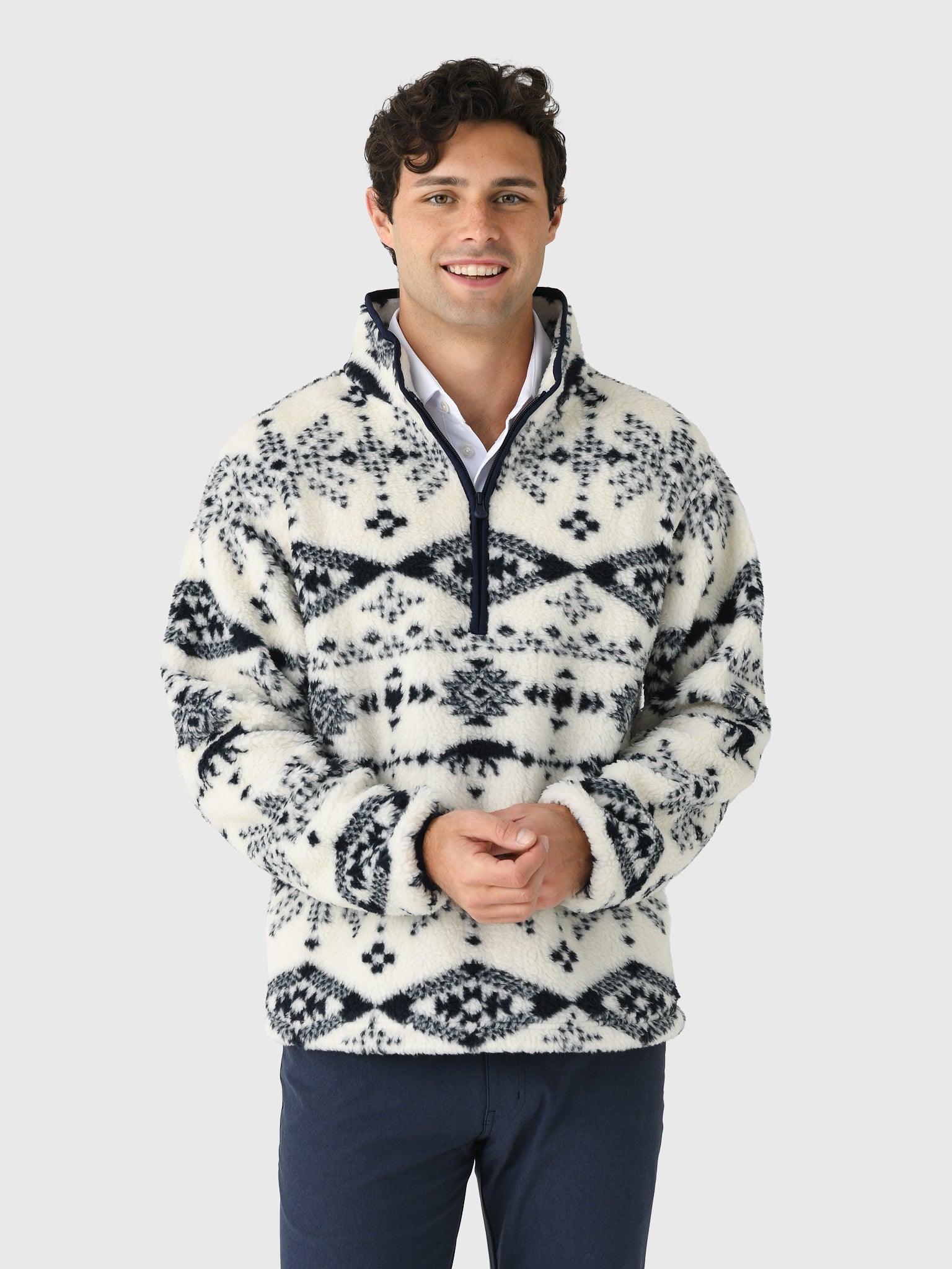 Greyson Men's Grand Teton Sherpa Half-Zip Jacket – Saint Bernard
