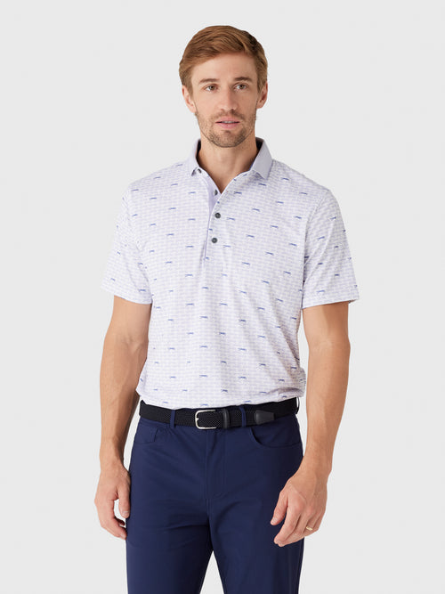 Greyson Men's Running Wolf Polo - Saint Bernard
