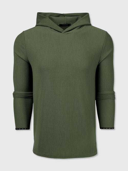 Greyson Men's Traverse Waffle Hoodie - Saint Bernard