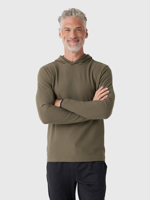 Greyson Men's Traverse Waffle Hoodie - Saint Bernard