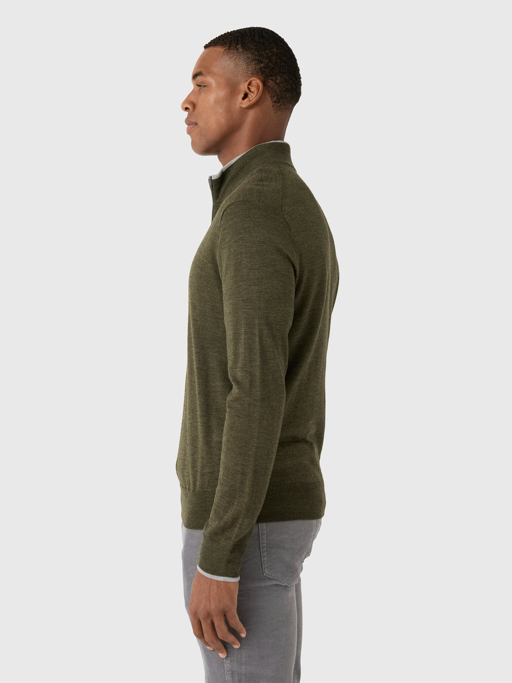 Greyson Men's Saratoga Quarter-Zip Sweater - Saint Bernard