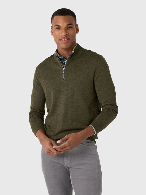 Greyson Men's Saratoga Quarter-Zip Sweater - Saint Bernard