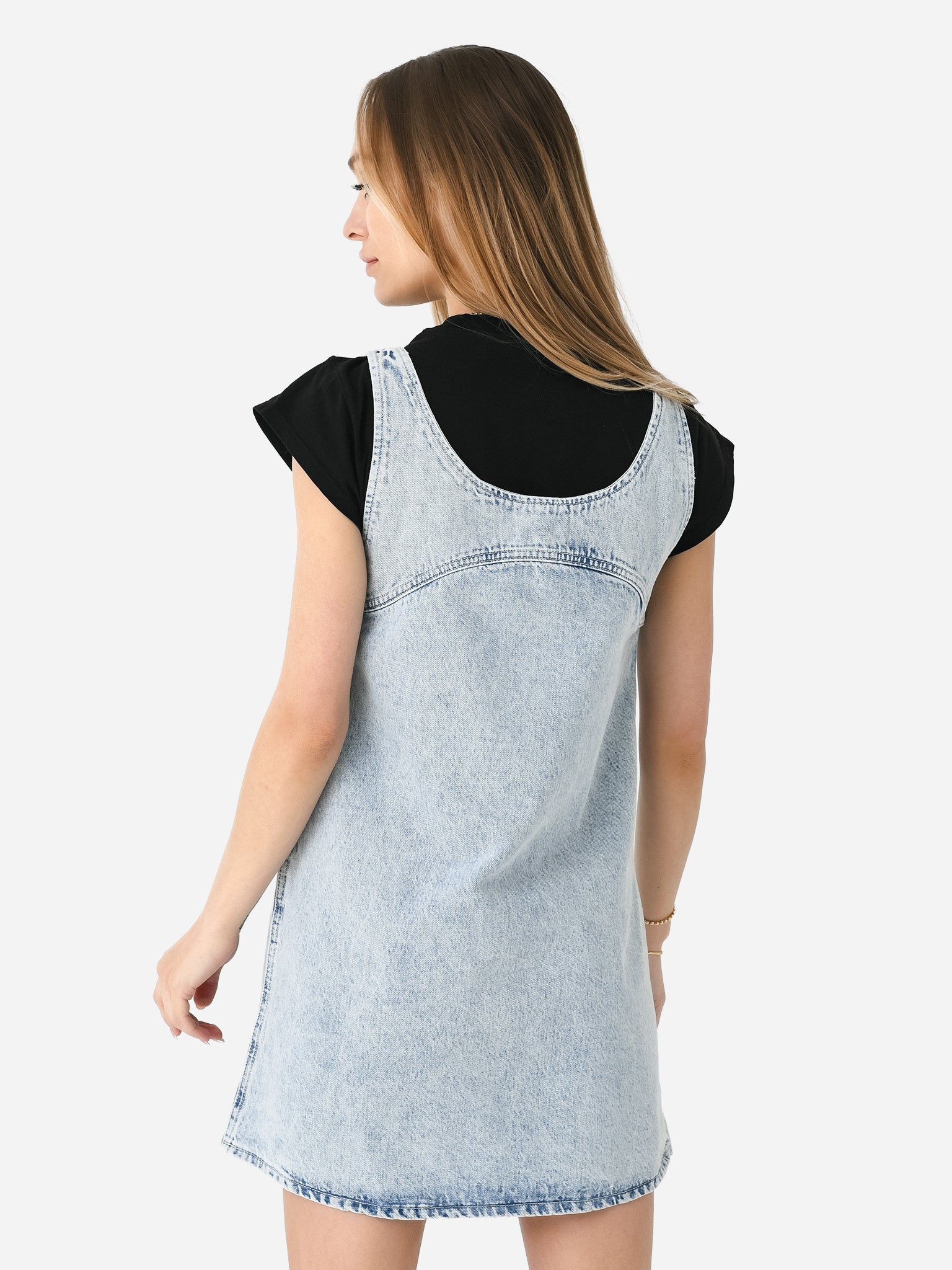 Frame Women's Micro Flare Denim Dress Frame Women's Micro Flare Denim Dress