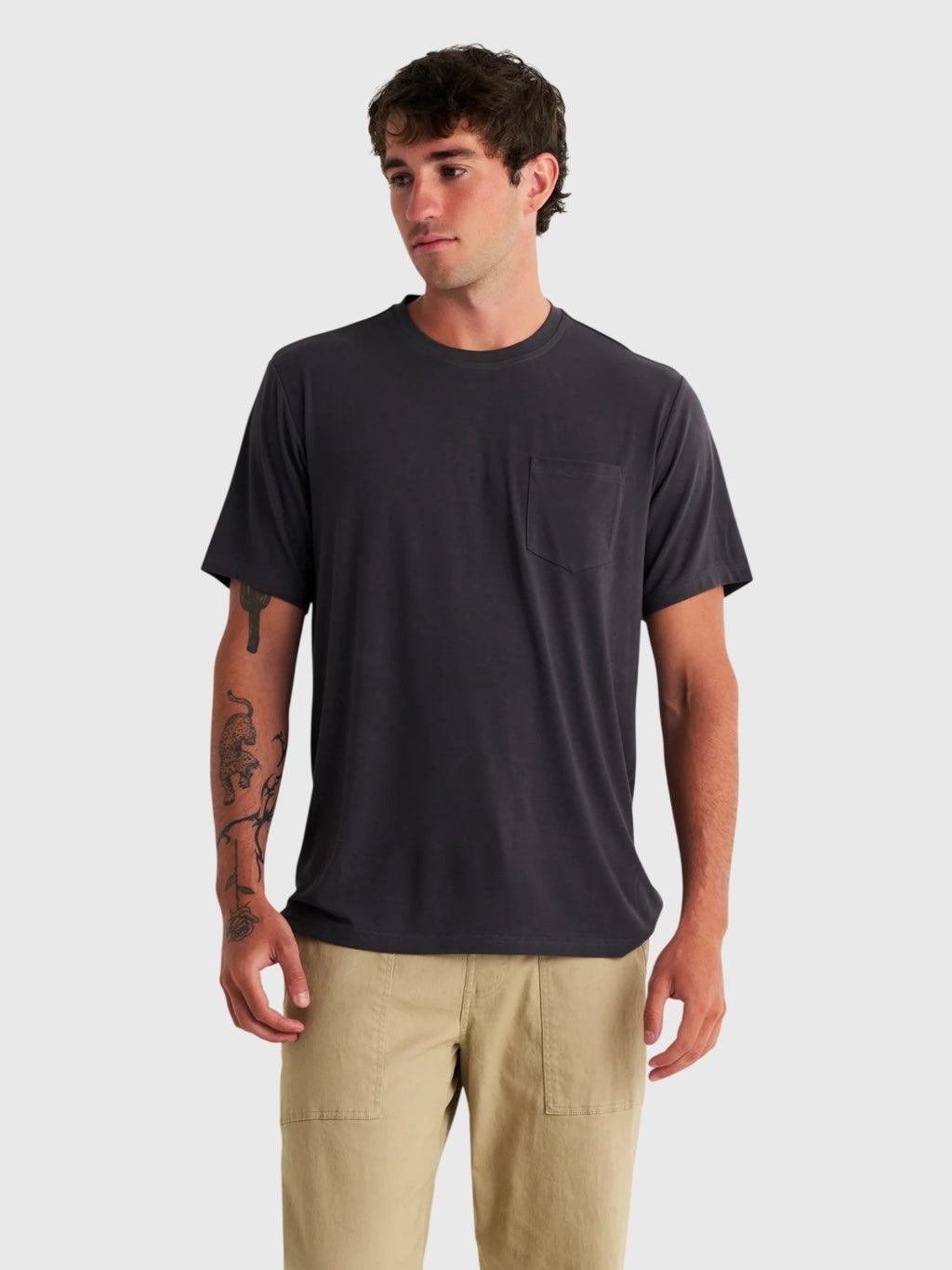 Free Fly Men's Bamboo Flex Pocket Tee - Saint Bernard