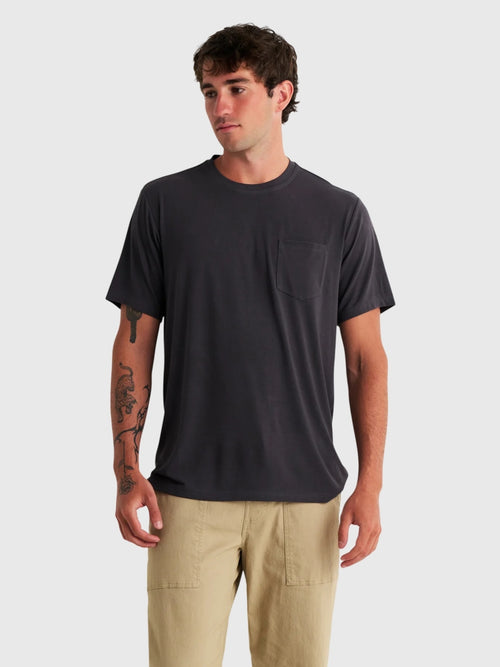 Free Fly Men's Bamboo Flex Pocket Tee - Saint Bernard