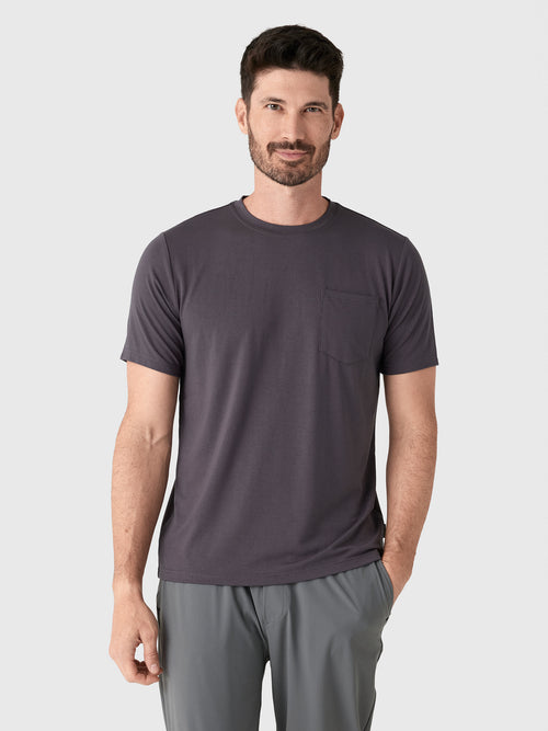 Free Fly Men's Bamboo Flex Pocket Tee - Saint Bernard