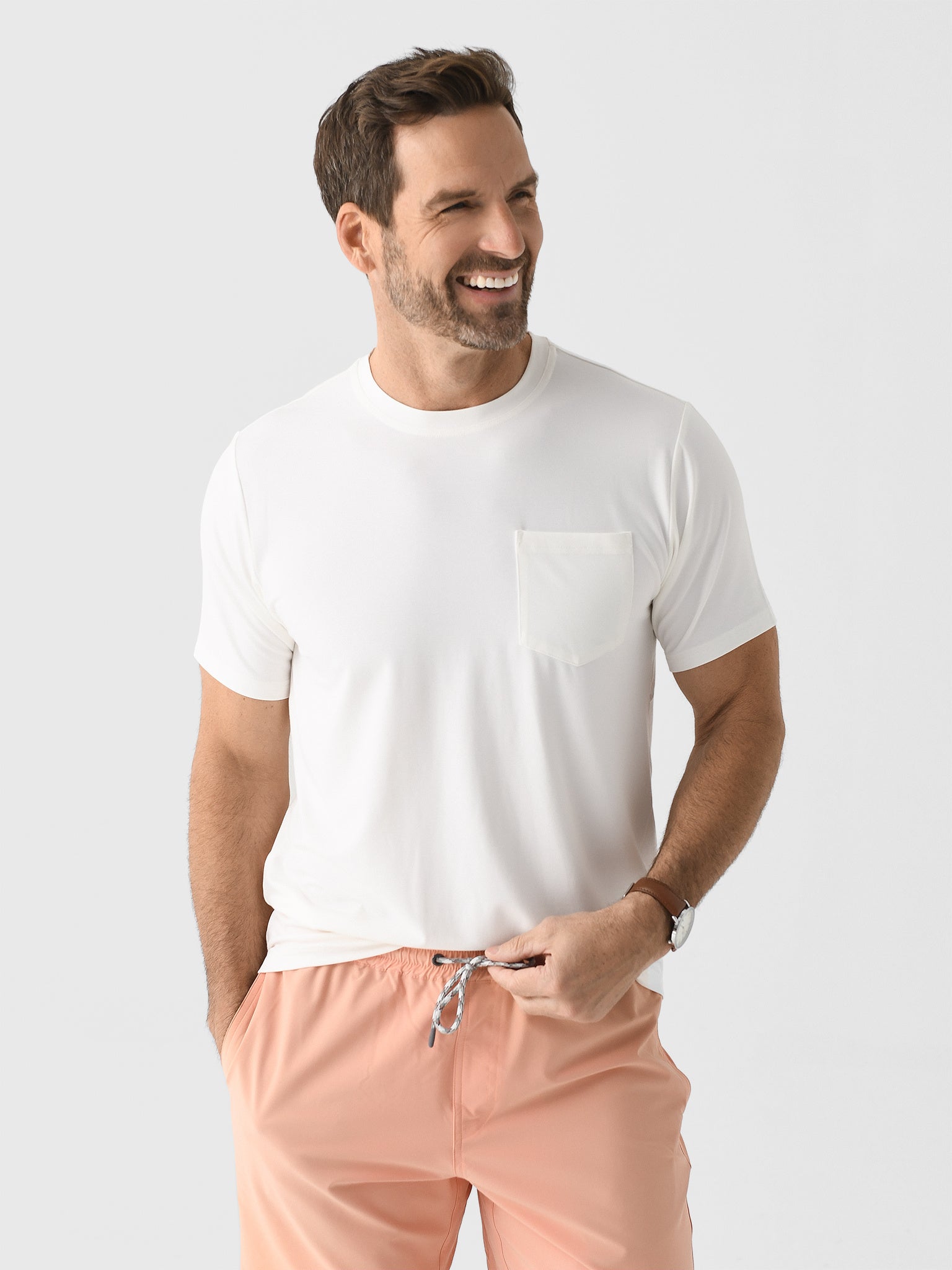 Free Fly Men's Bamboo Flex Pocket Tee - Saint Bernard