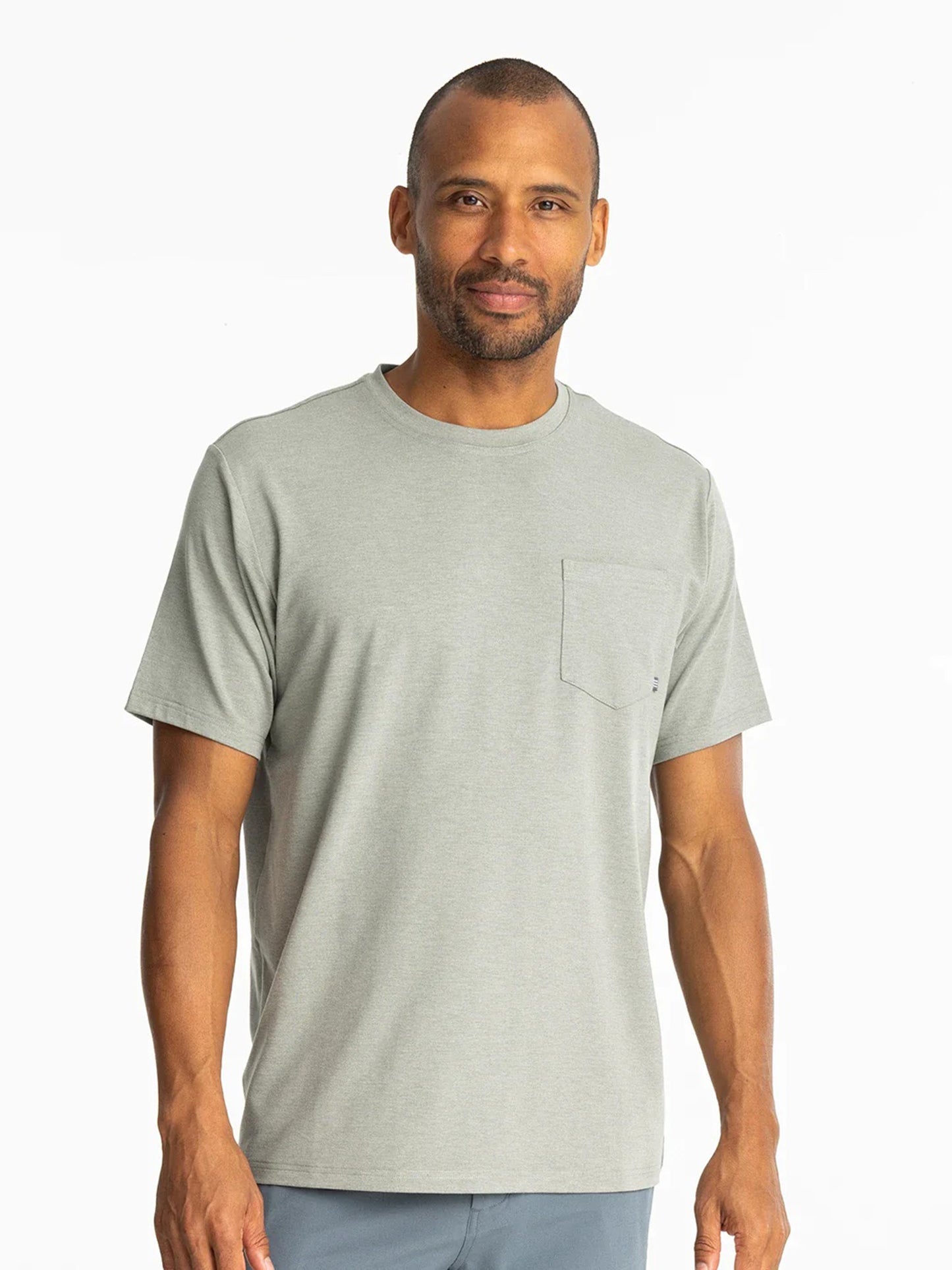 Free Fly Men's Bamboo Flex Pocket Tee - Saint Bernard