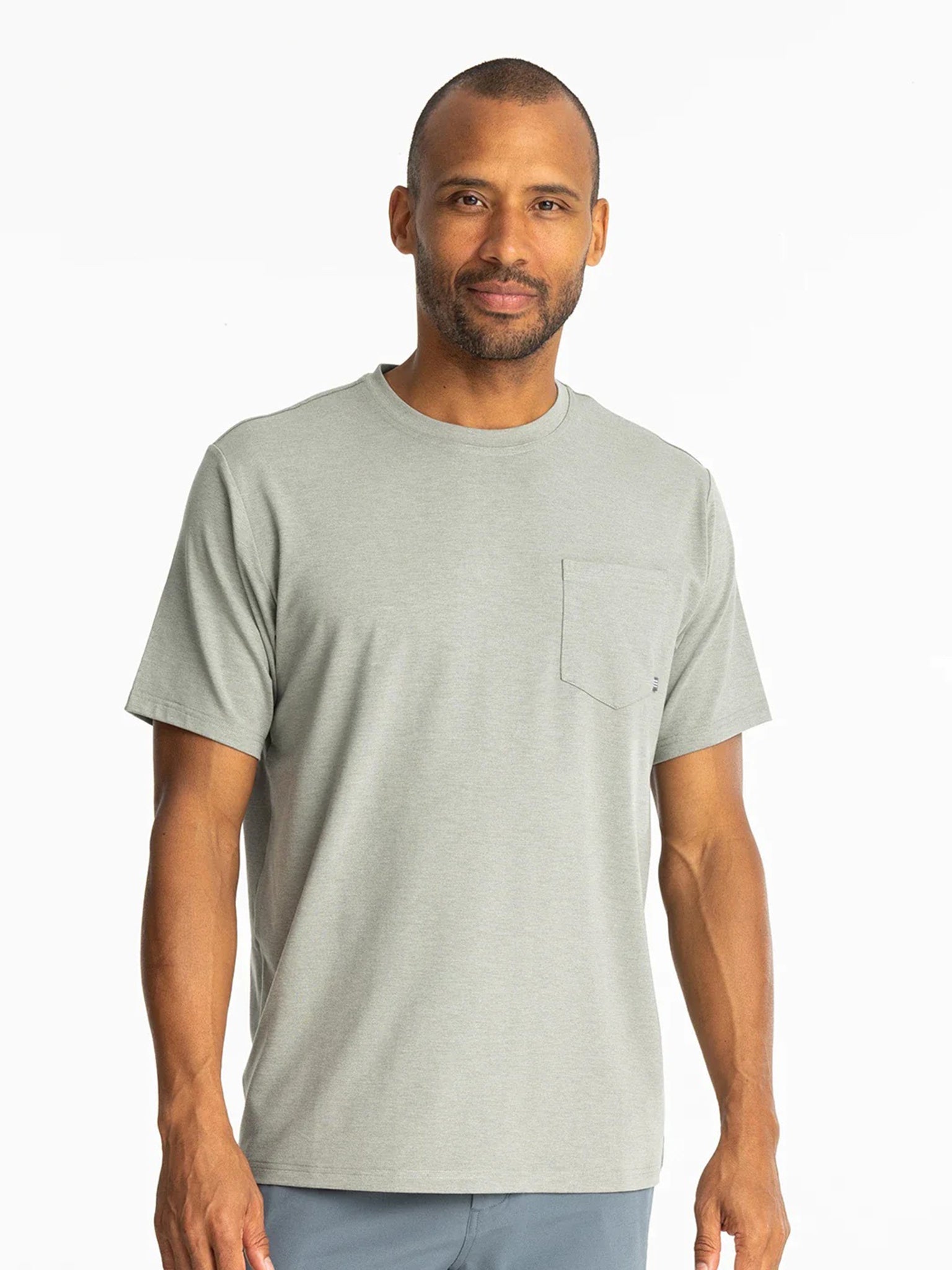 Free Fly Men's Bamboo Flex Pocket Tee - Saint Bernard