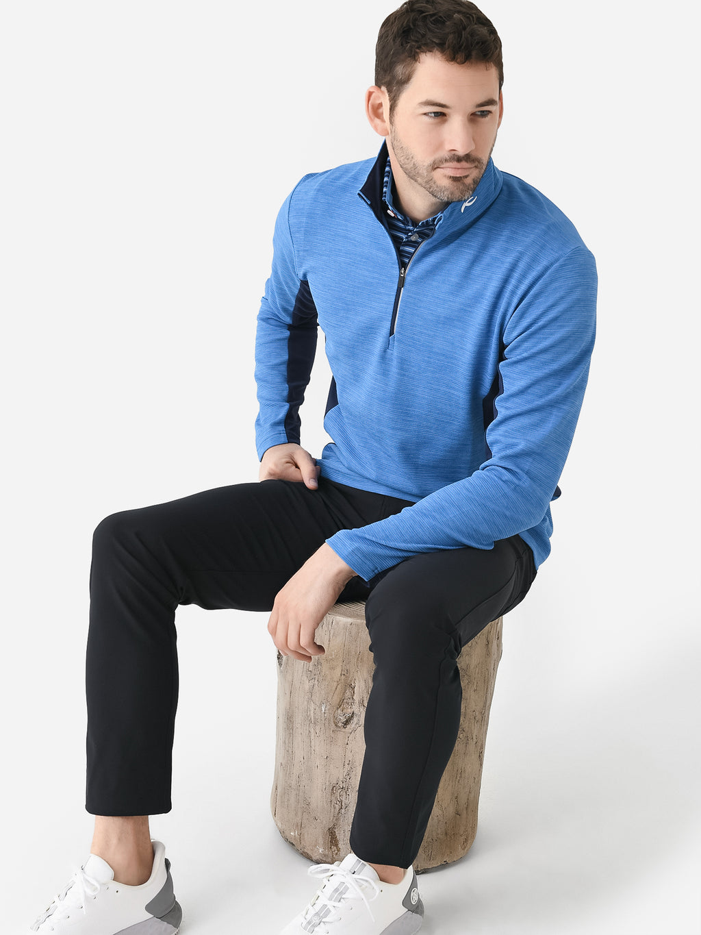 KJUS Men's Roman Mid-Layer Half-Zip - Saint Bernard