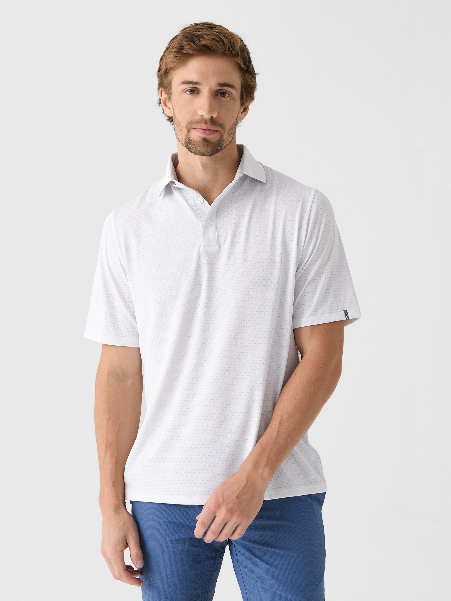 KJUS Men's Savin Structure Polo - Saint Bernard