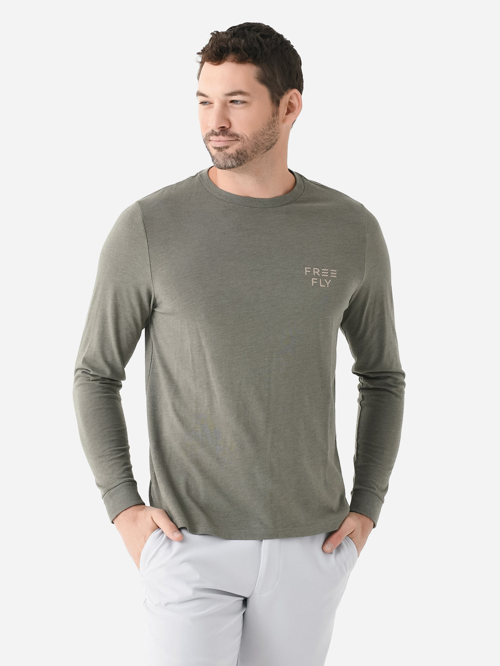 Free Fly Men's Redfish Camo Long Sleeve Tee - Saint Bernard