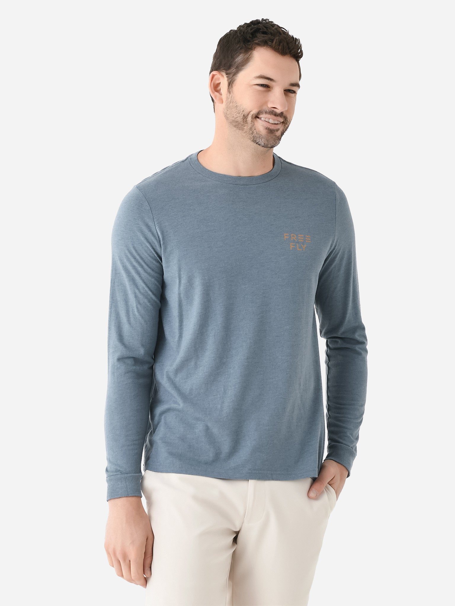 Free Fly Men's Open Range Long Sleeve Tee - Saint Bernard