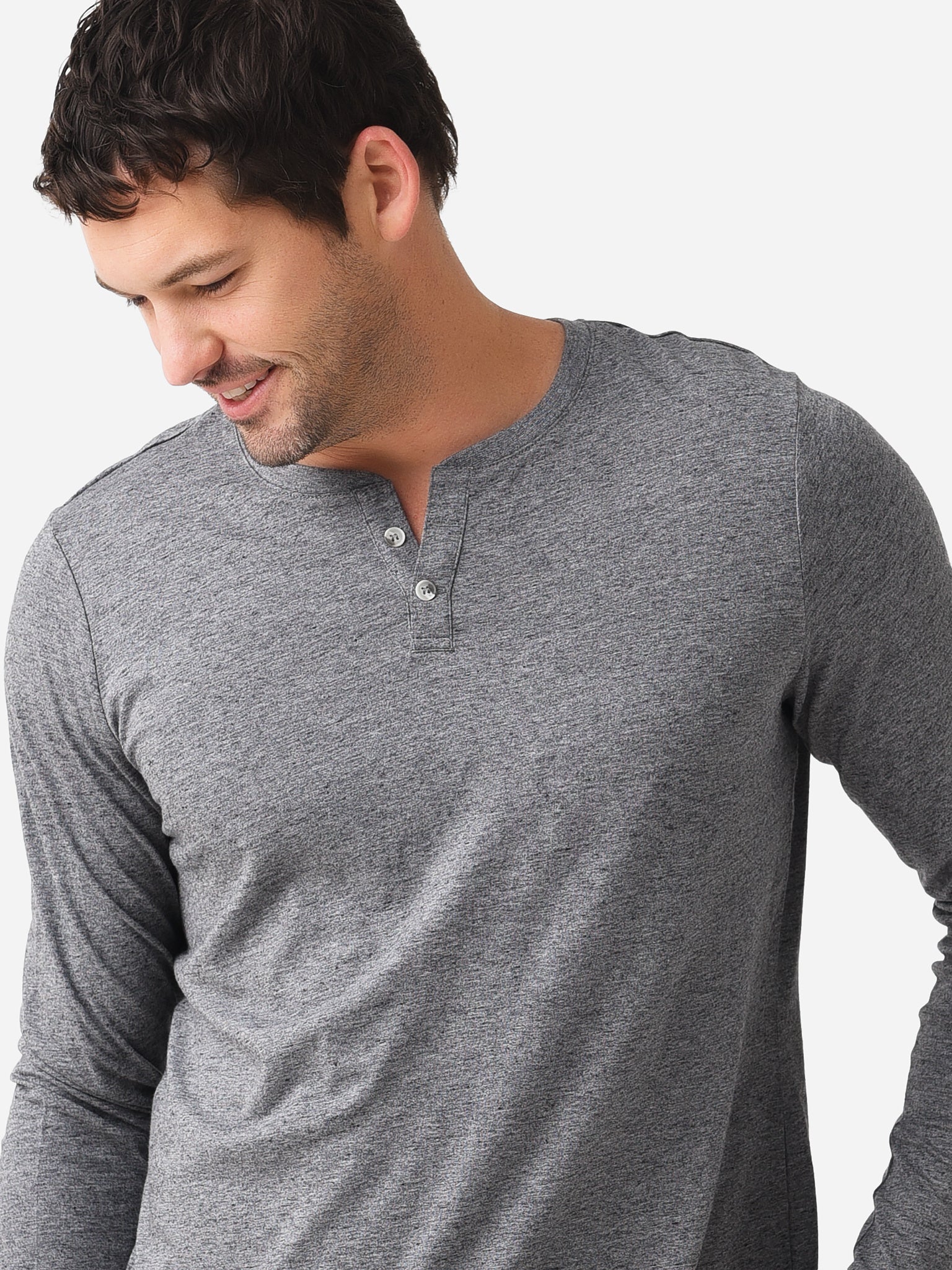 Free Fly Men's Bamboo Heritage Henley Shirt - Saint Bernard