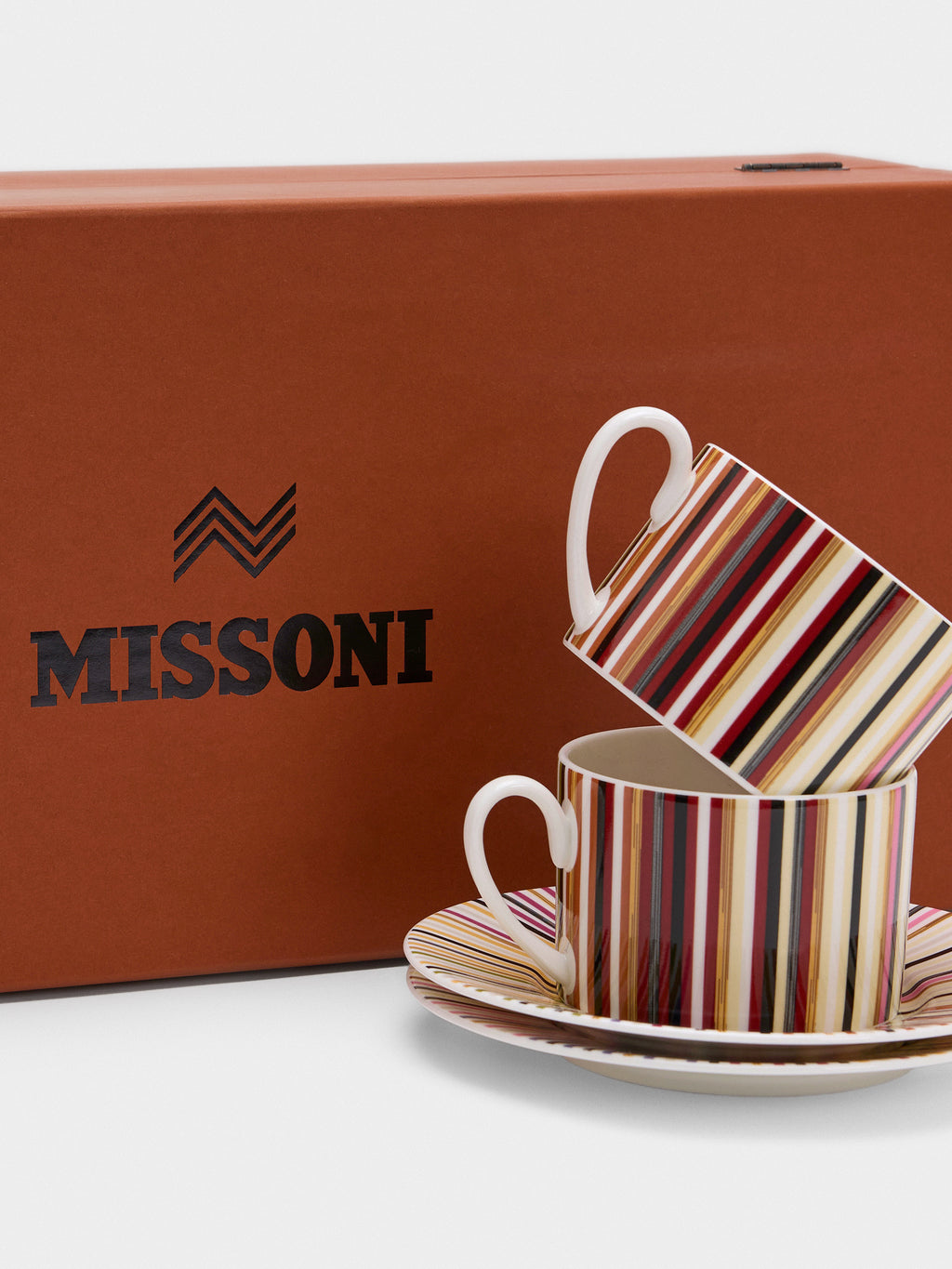 Missoni Stripes Jenkins Tea Cup & Saucer Set - Saint Bernard