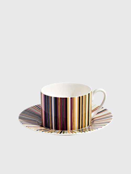 Missoni Stripes Jenkins Tea Cup & Saucer Set