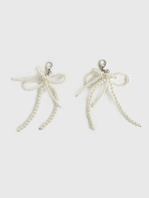 Maison Irem Pearl Bow Shoe Charm