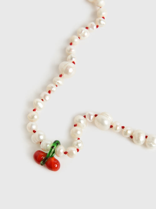 Maison Irem Pearl Cherry Necklace