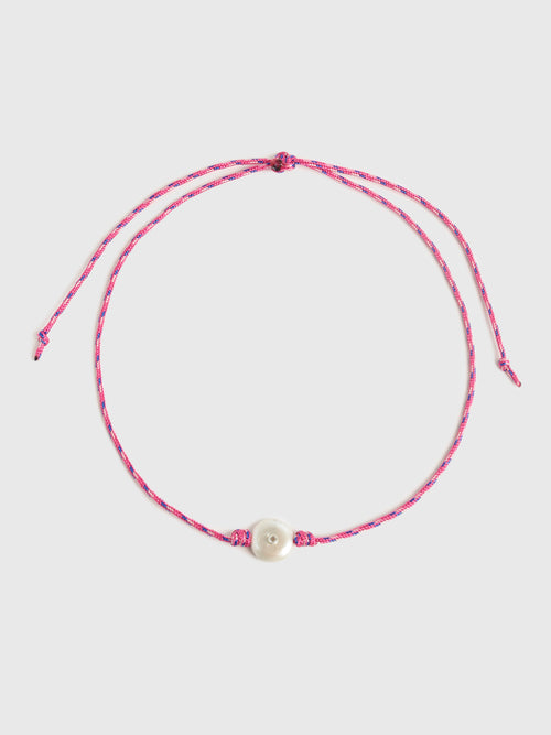 Maison Irem Paracord Pearl Necklace