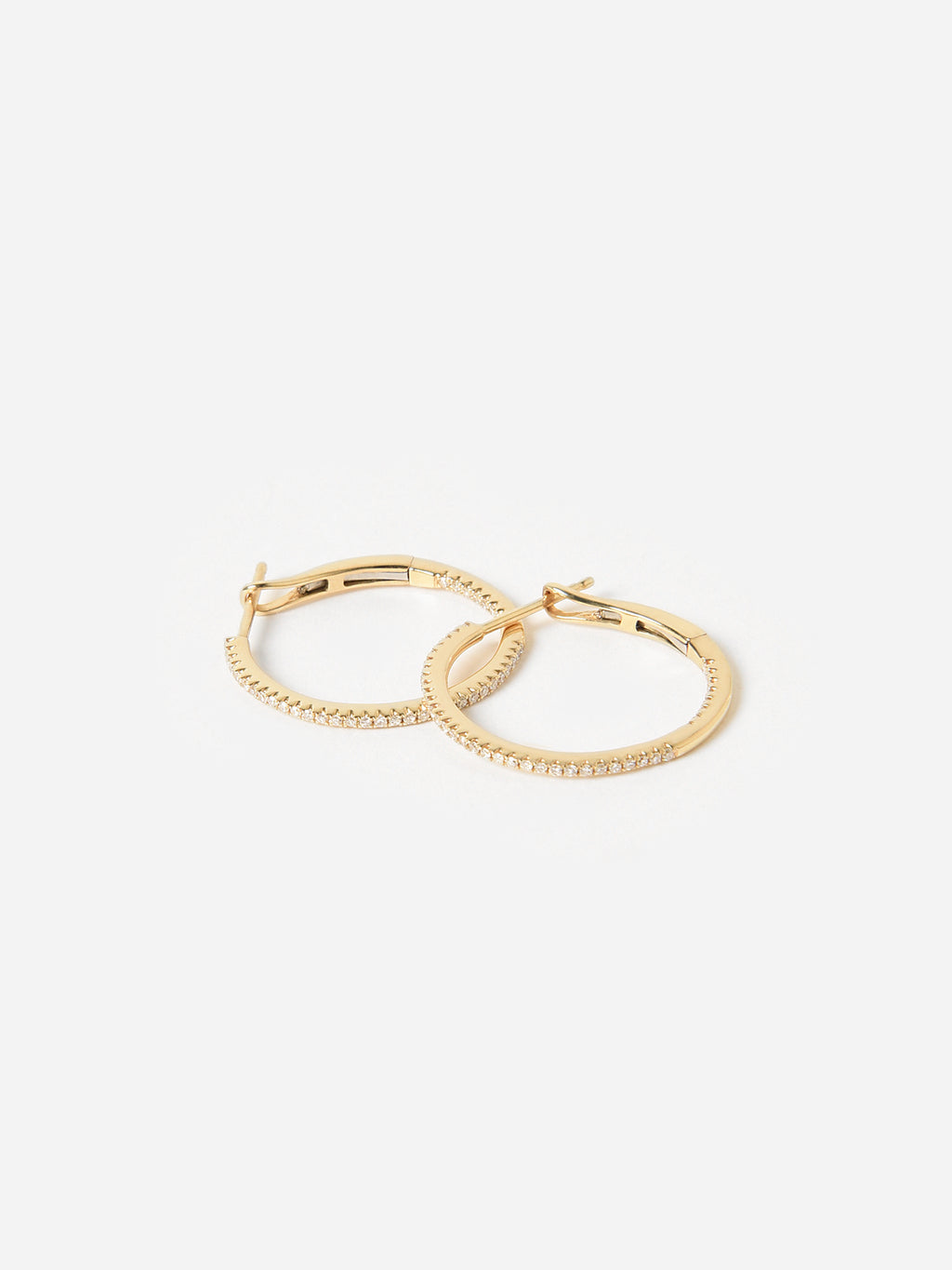 Francie B. Women's Micro Diamond Hoop Earrings - Saint Bernard
