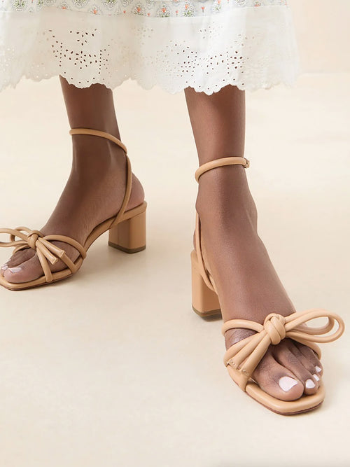 Loeffler Randall Women's Mikel Bow Mid-Heel Sandal