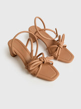 Loeffler Randall Women's Mikel Bow Mid-Heel Sandal - Saint Bernard