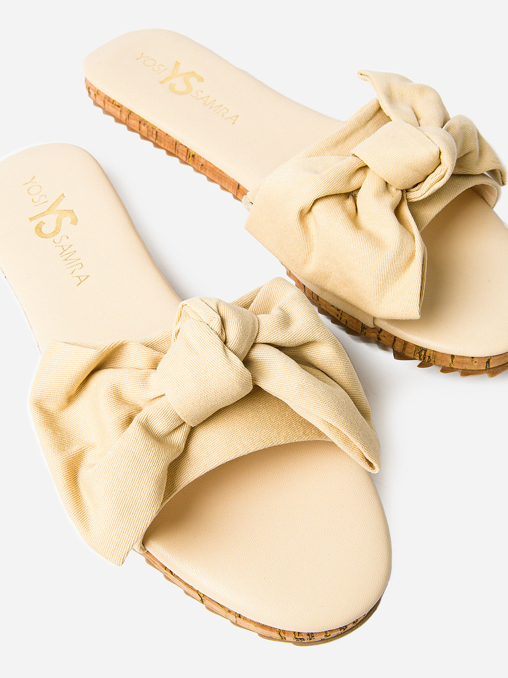 Yosi Samra Women's Mila Bow Slide - Saint Bernard