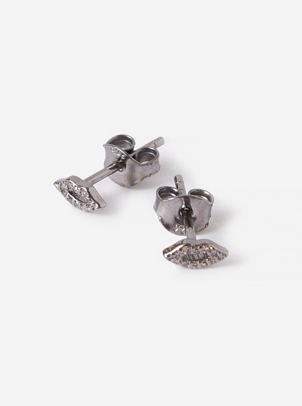 S. Bell Women's Mini Diamond Lip Stud Earrings - Saint Bernard