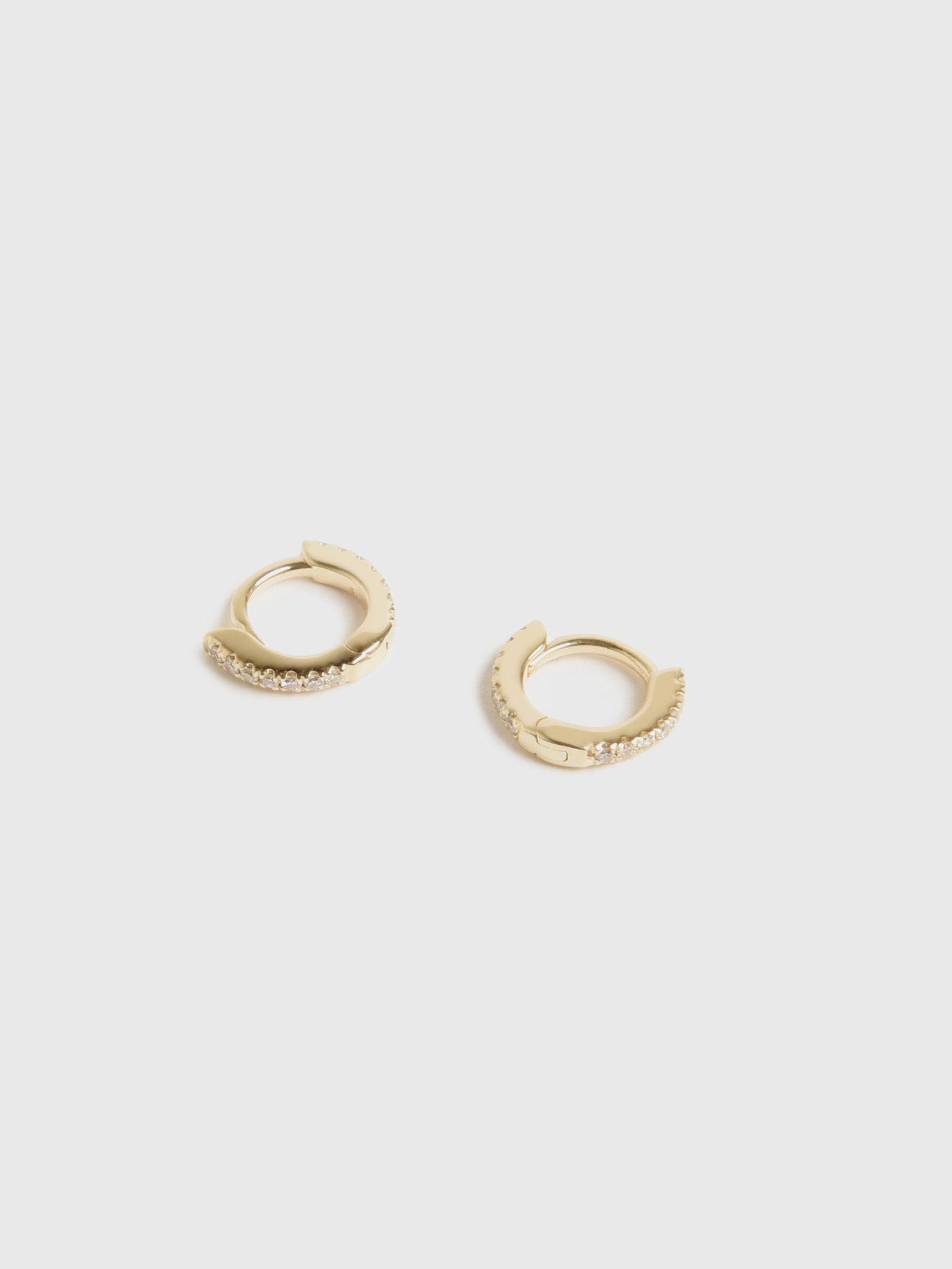 Francie B. Mini Huggie Earrings - Saint Bernard