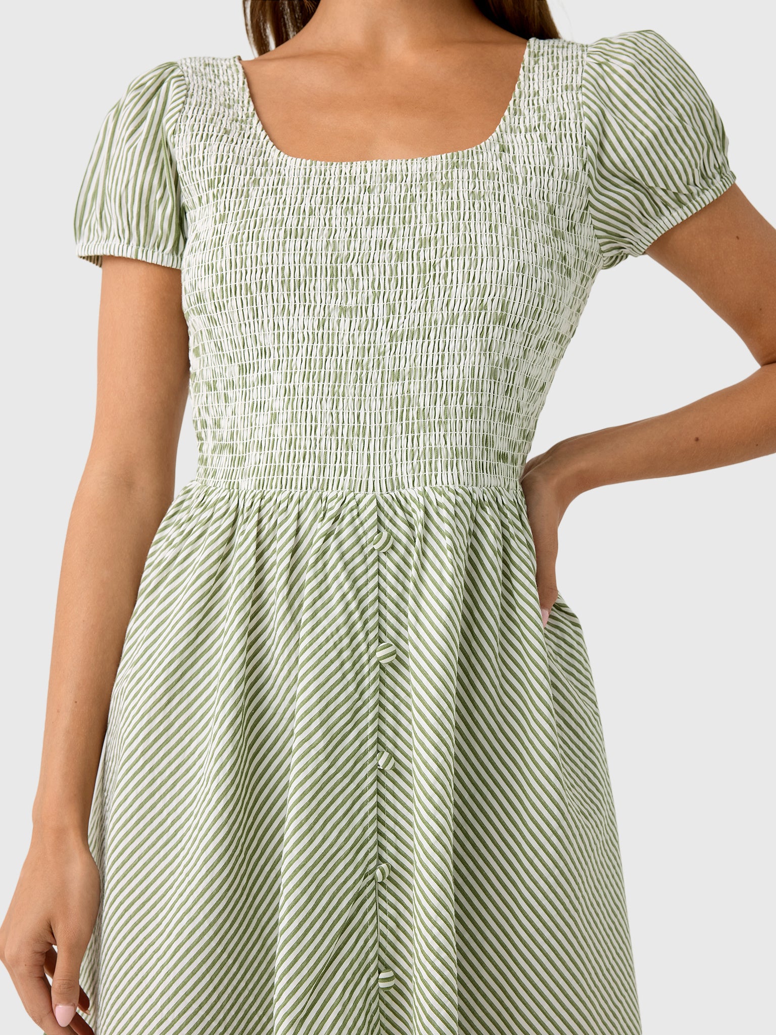 Masons Daughter Women's Mini Smocked Dress - Saint Bernard