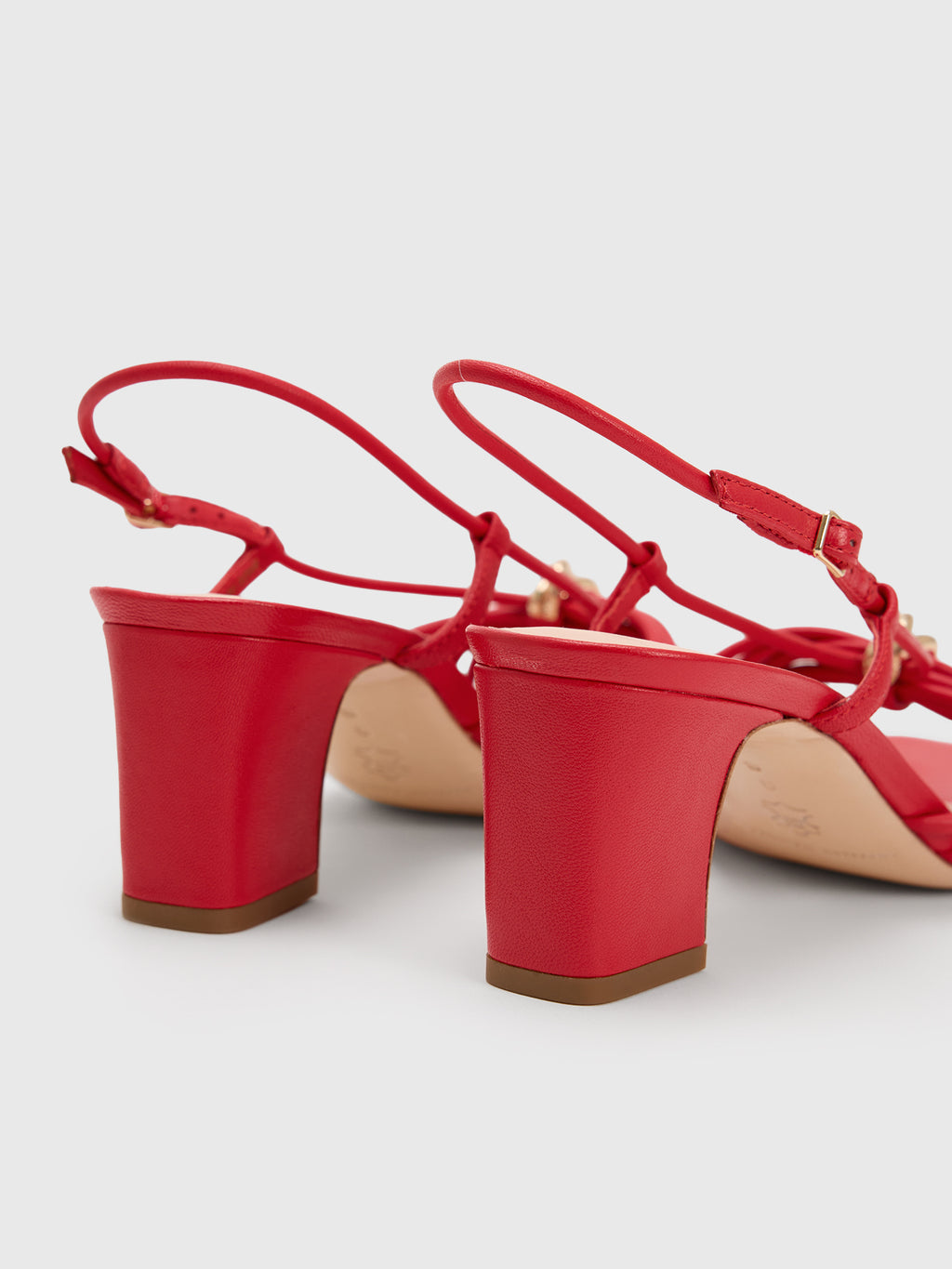 Loeffler Randall Women's Minna Leather Heeled Sandal - Saint Bernard