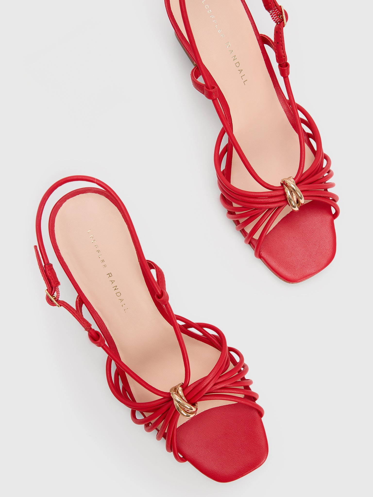 Loeffler Randall Women's Minna Leather Heeled Sandal - Saint Bernard