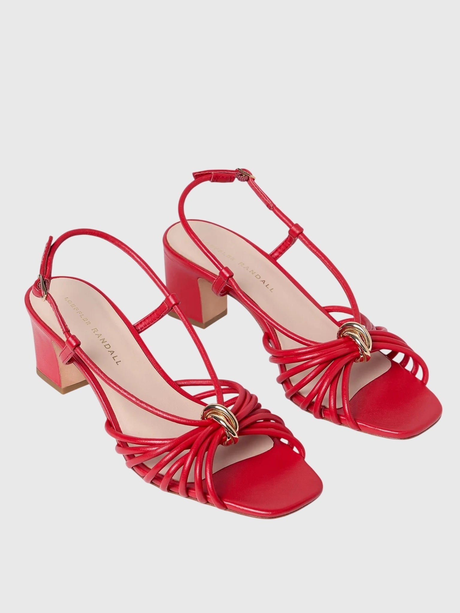 Loeffler Randall Women's Minna Leather Heeled Sandal - Saint Bernard