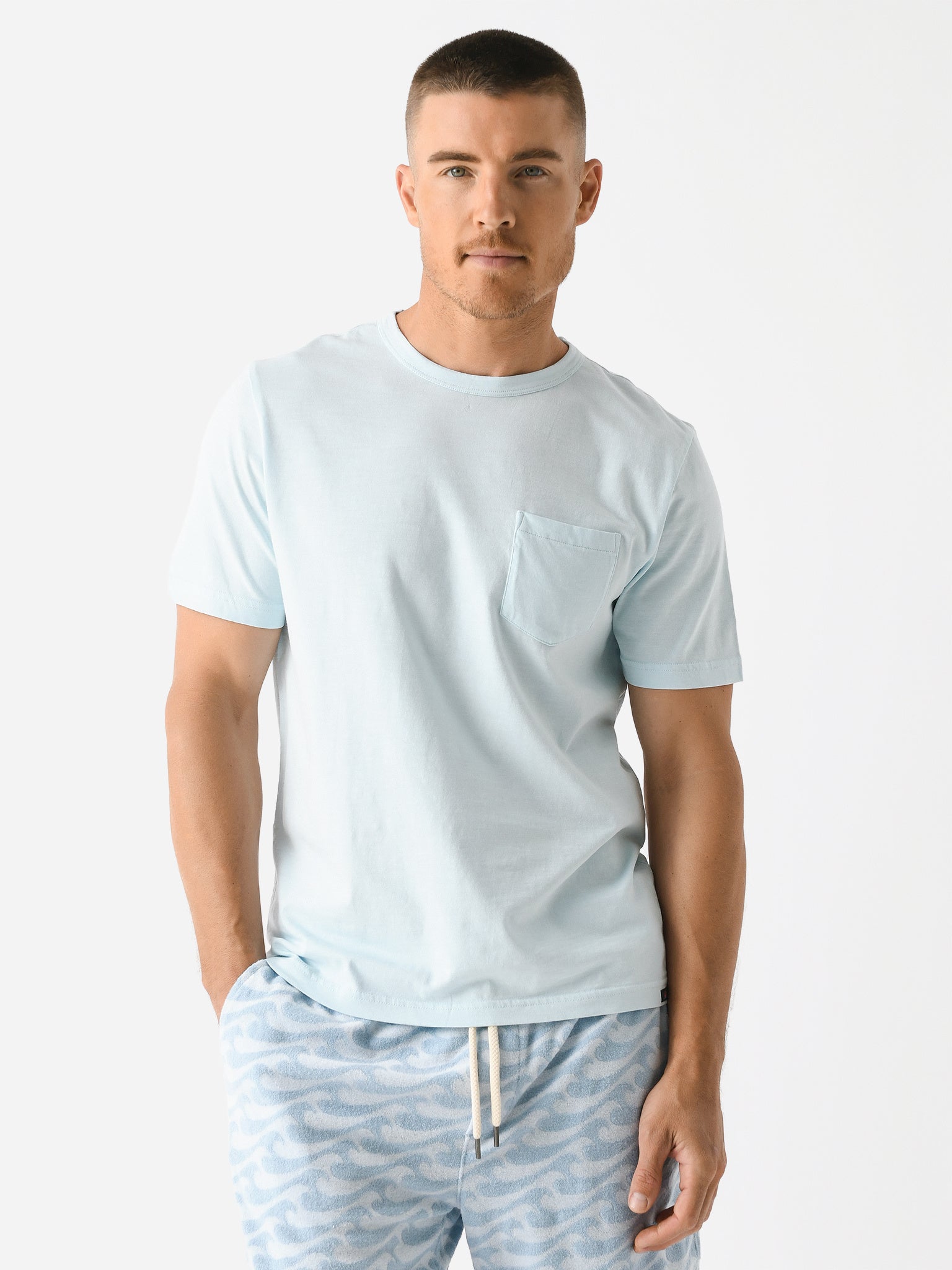 Faherty Brand Men's Sunwashed Pocket Tee - Saint Bernard