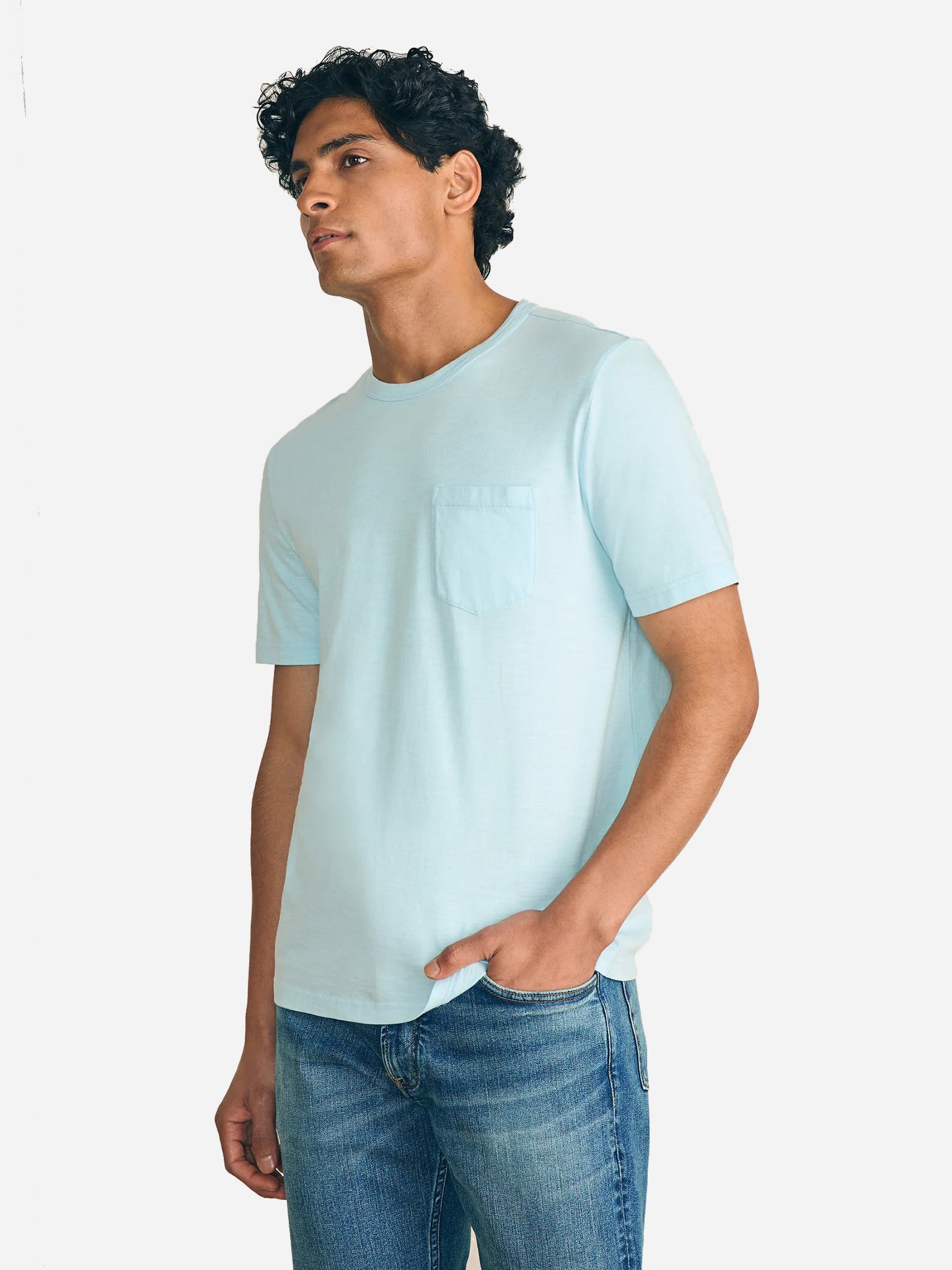 Faherty Brand Men's Sunwashed Pocket Tee - Saint Bernard