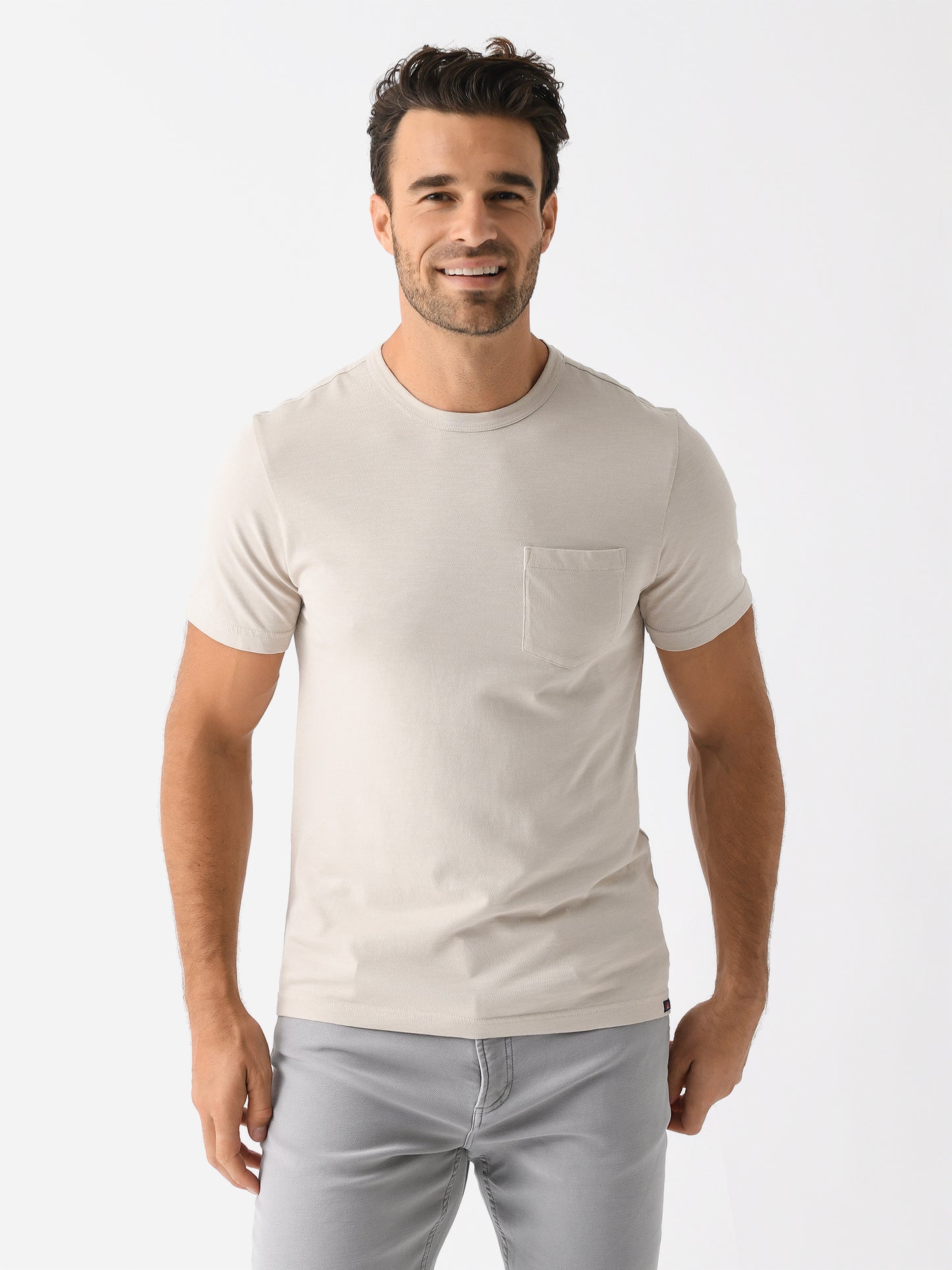 Faherty Brand Men's Sunwashed Pocket Tee - Saint Bernard