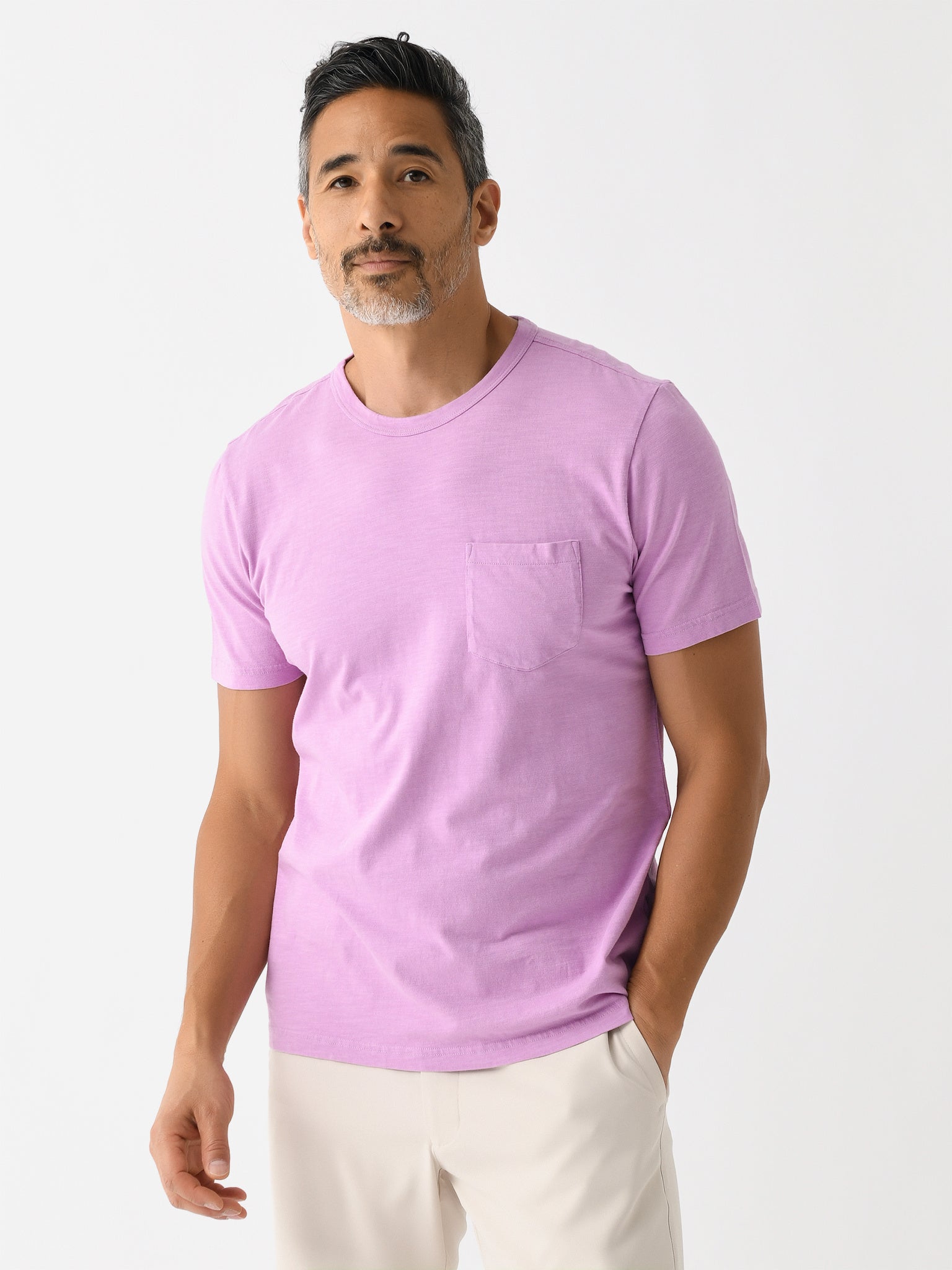 Faherty Brand Men's Sunwashed Pocket Tee - Saint Bernard