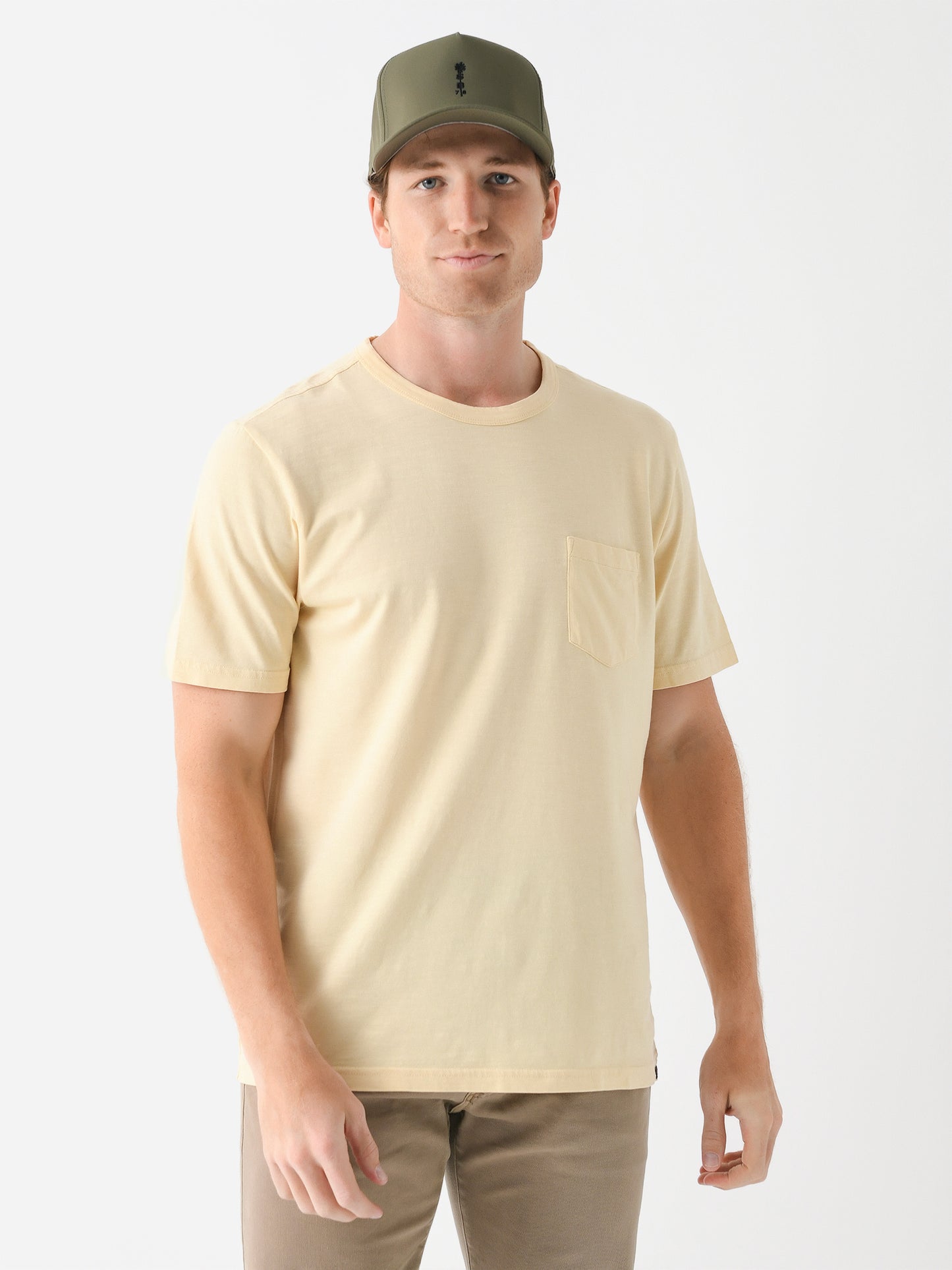 Faherty Brand Men's Sunwashed Pocket Tee - Saint Bernard