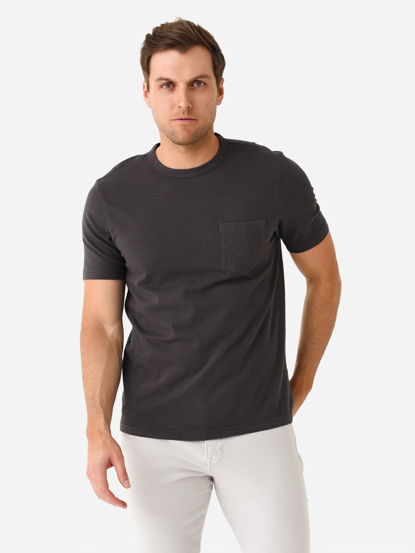Faherty Brand Men's Sunwashed Pocket Tee - Saint Bernard