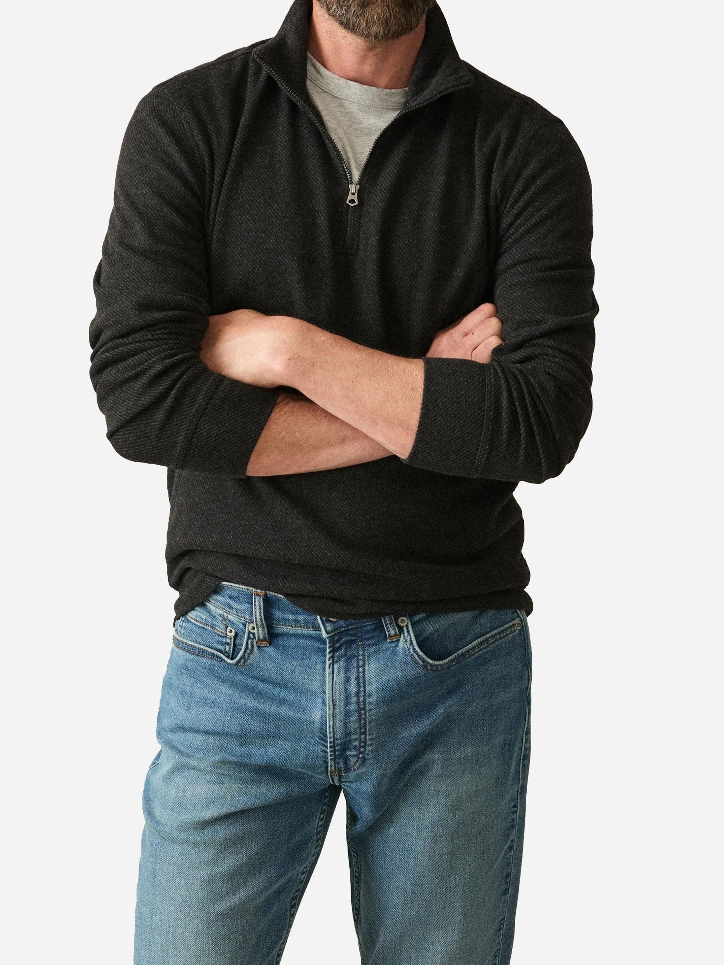 Faherty Brand Men's Legend Sweater Quarter-Zip - Saint Bernard