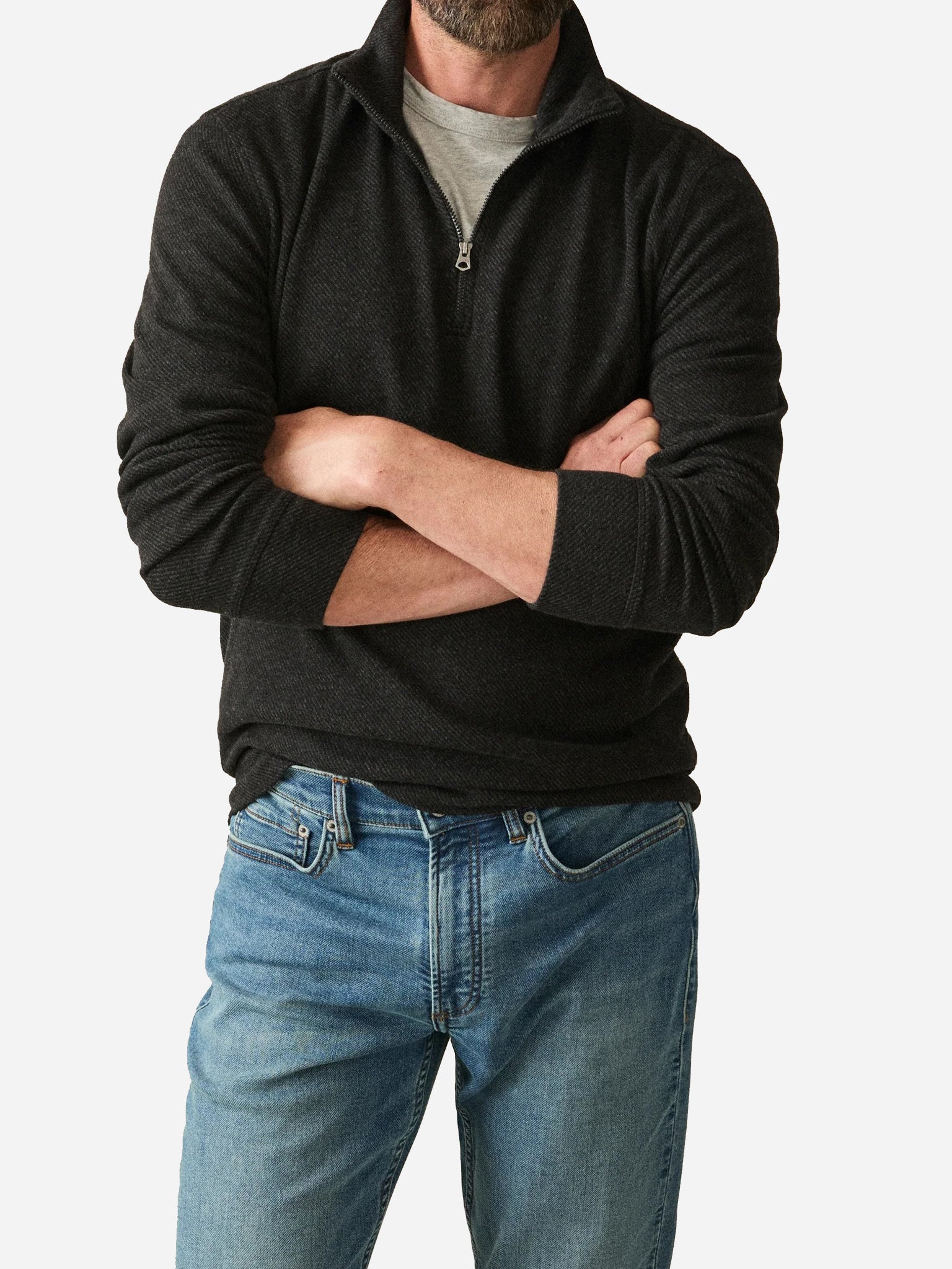 Faherty Brand Men's Legend Sweater Quarter-Zip - Saint Bernard