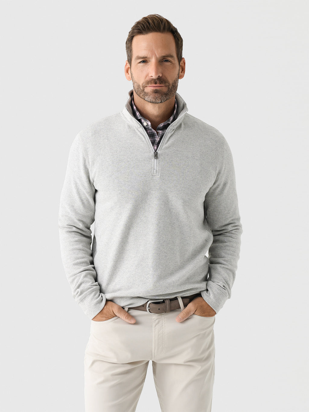 Faherty Brand Men's Legend Sweater Quarter-Zip - Saint Bernard