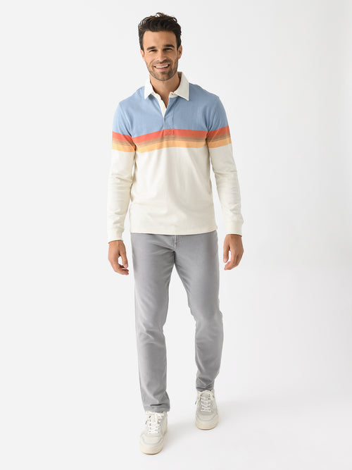 Faherty Brand Men's Long Sleeve Rugby Polo