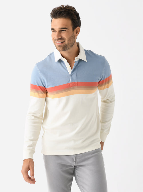 Faherty Brand Men's Long Sleeve Rugby Polo
