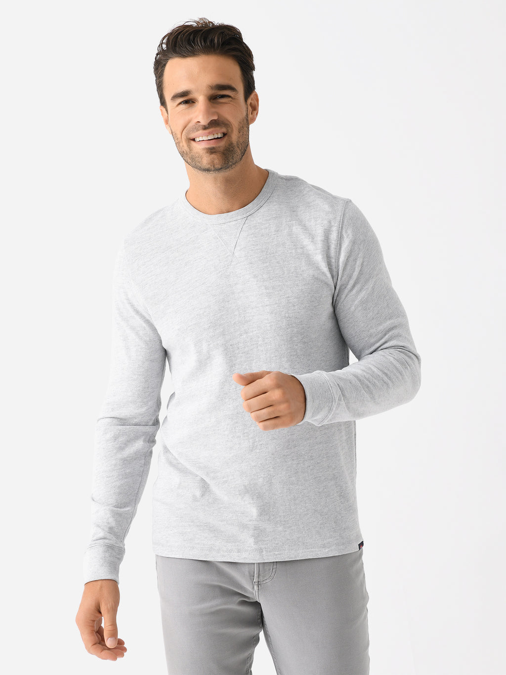 Faherty Brand Men's Sunwashed Slub Crew - Saint Bernard