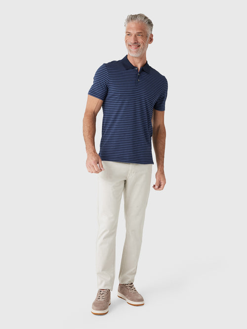 Faherty Brand Men's Short Sleeve Movement Piqué Polo - Saint Bernard