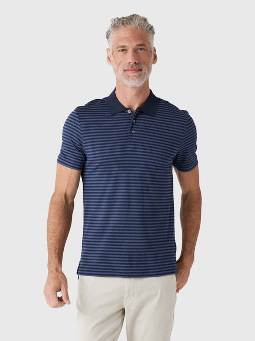 Faherty Brand Men's Short Sleeve Movement Piqué Polo - Saint Bernard