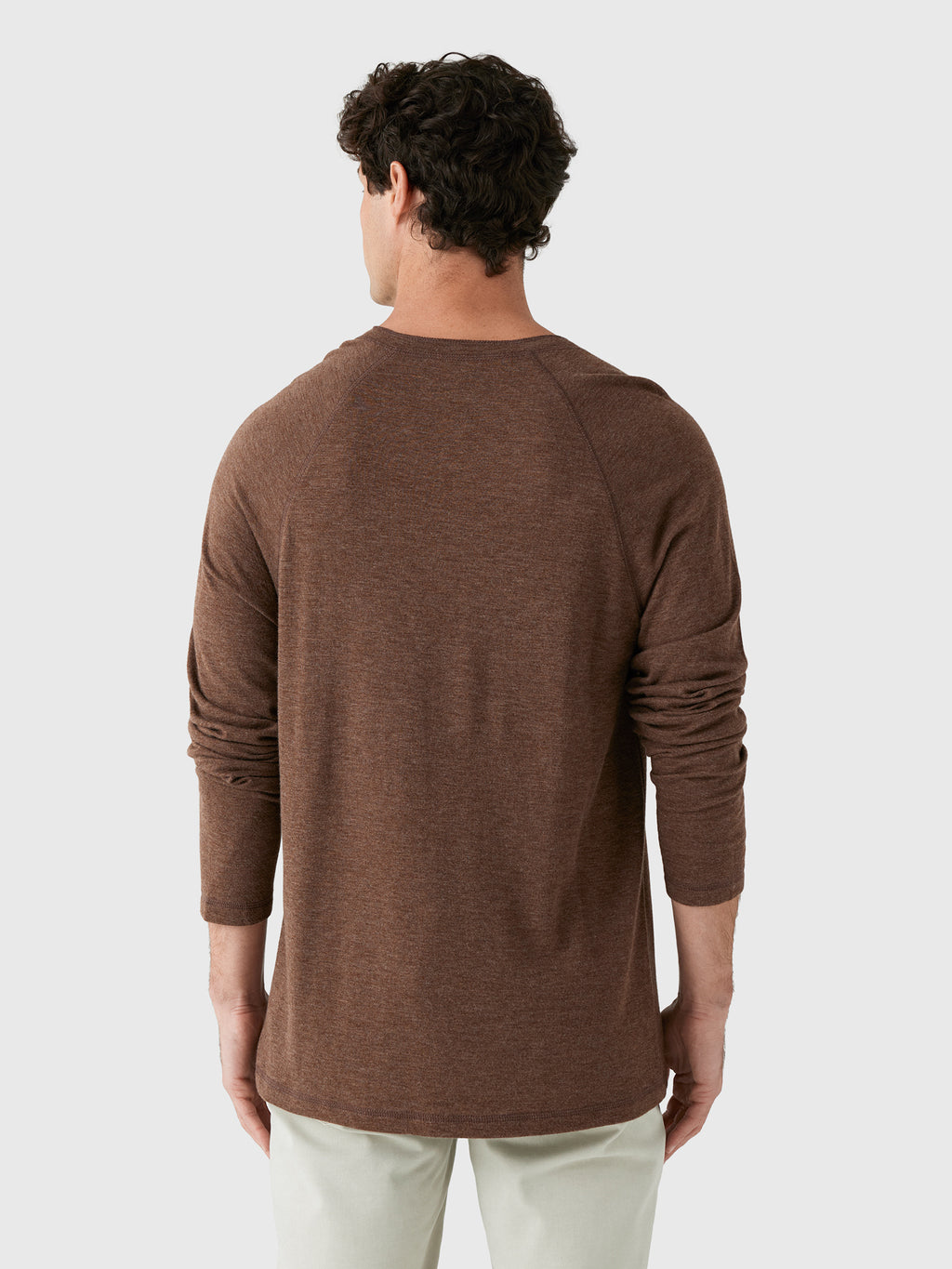 Faherty Brand Men's Long Sleeve Cloud Henley - Saint Bernard